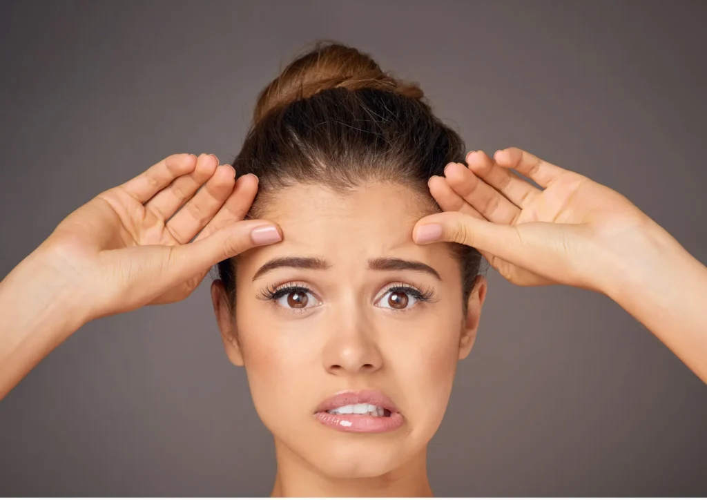 arrugas en la frente